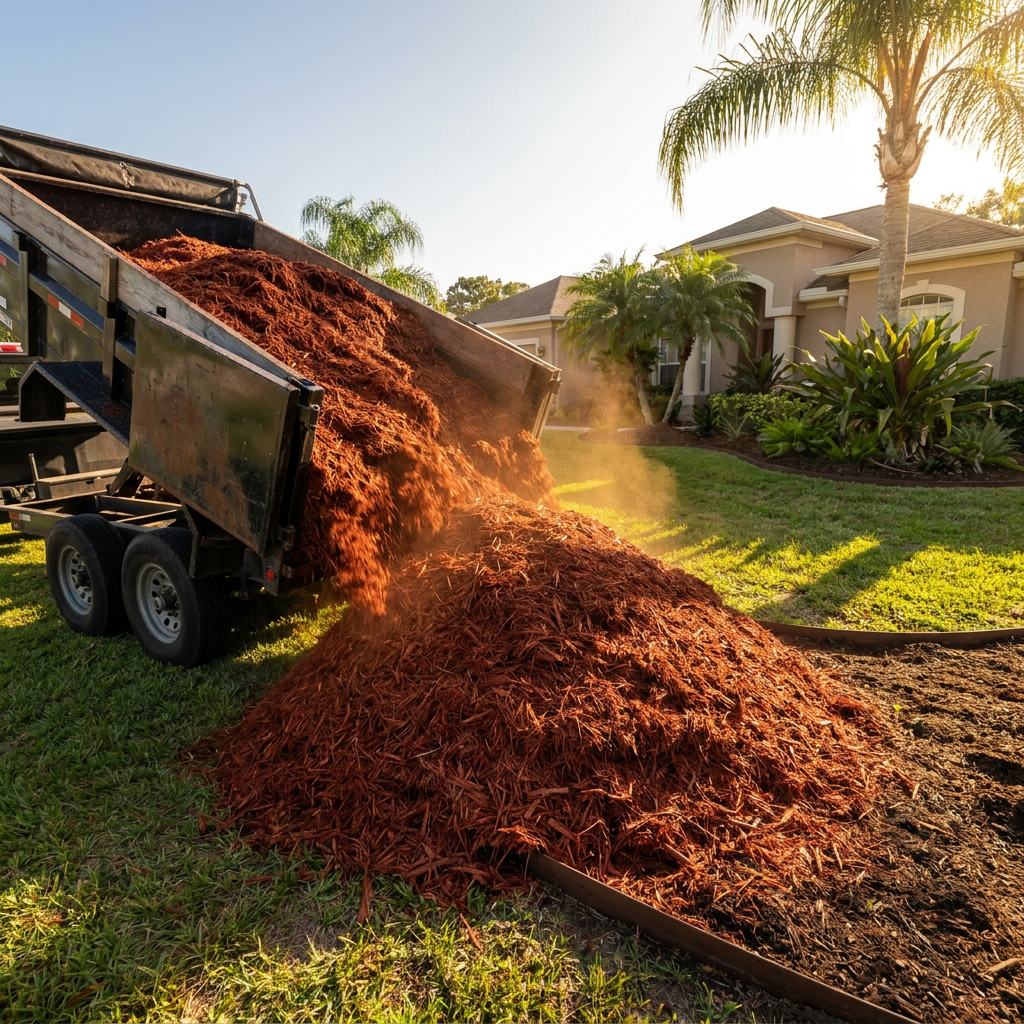 Red Shredded Mulch